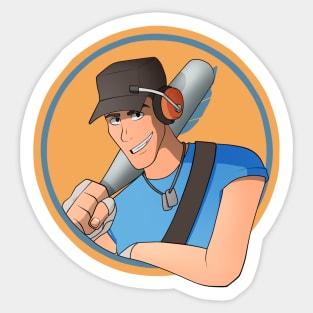 BLU! Scout Sticker